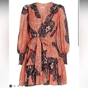 Lula Johnson Noemi Silk-Lurex Crepe Mini Dress